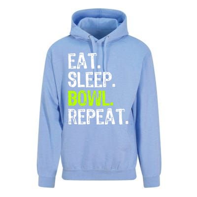 Eat Sleep Bowl Repeat Bowling Bowler Funny Gift Unisex Surf Hoodie