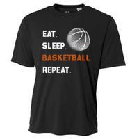 Eat Sleep Basketball Repeat Cooling Performance Crew T-Shirt