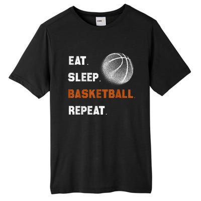 Eat Sleep Basketball Repeat Tall Fusion ChromaSoft Performance T-Shirt