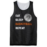 Eat Sleep Basketball Repeat Mesh Reversible Basketball Jersey Tank