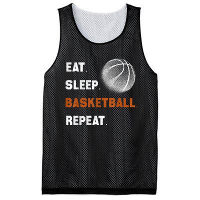 Eat Sleep Basketball Repeat Mesh Reversible Basketball Jersey Tank