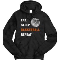 Eat Sleep Basketball Repeat Tie Dye Hoodie