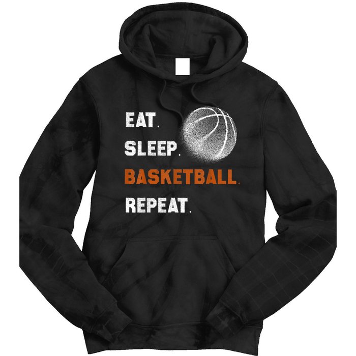 Eat Sleep Basketball Repeat Tie Dye Hoodie