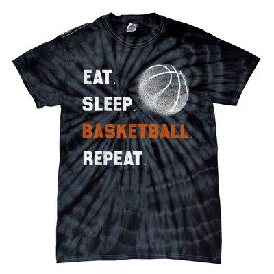 Eat Sleep Basketball Repeat Tie-Dye T-Shirt