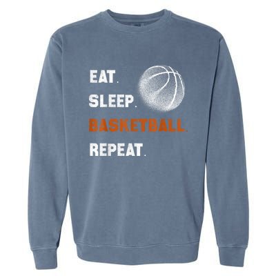 Eat Sleep Basketball Repeat Garment-Dyed Sweatshirt