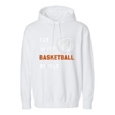 Eat Sleep Basketball Repeat Garment-Dyed Fleece Hoodie