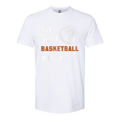 Eat Sleep Basketball Repeat Softstyle CVC T-Shirt