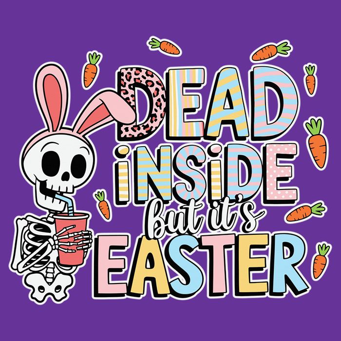 Easter Skeleton Bunny But Did You Dye Spring Egg Poster