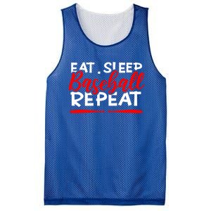 Eat Sleep Baseball Repeat Gift Mesh Reversible Basketball Jersey Tank