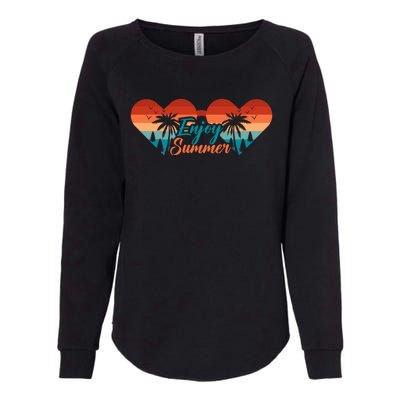 Enjoy Summer Beach Vibes Womens California Wash Sweatshirt