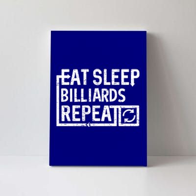 Eat Sleep Billiards Gift Canvas