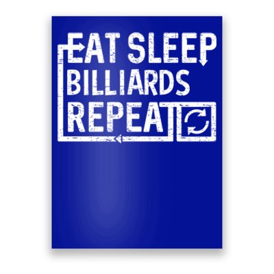 Eat Sleep Billiards Gift Poster