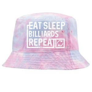 Eat Sleep Billiards Gift Tie-Dyed Bucket Hat