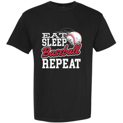 Eat Sleep Baseball Repeat Baseball Player Sports Lover Gift Garment-Dyed Heavyweight T-Shirt