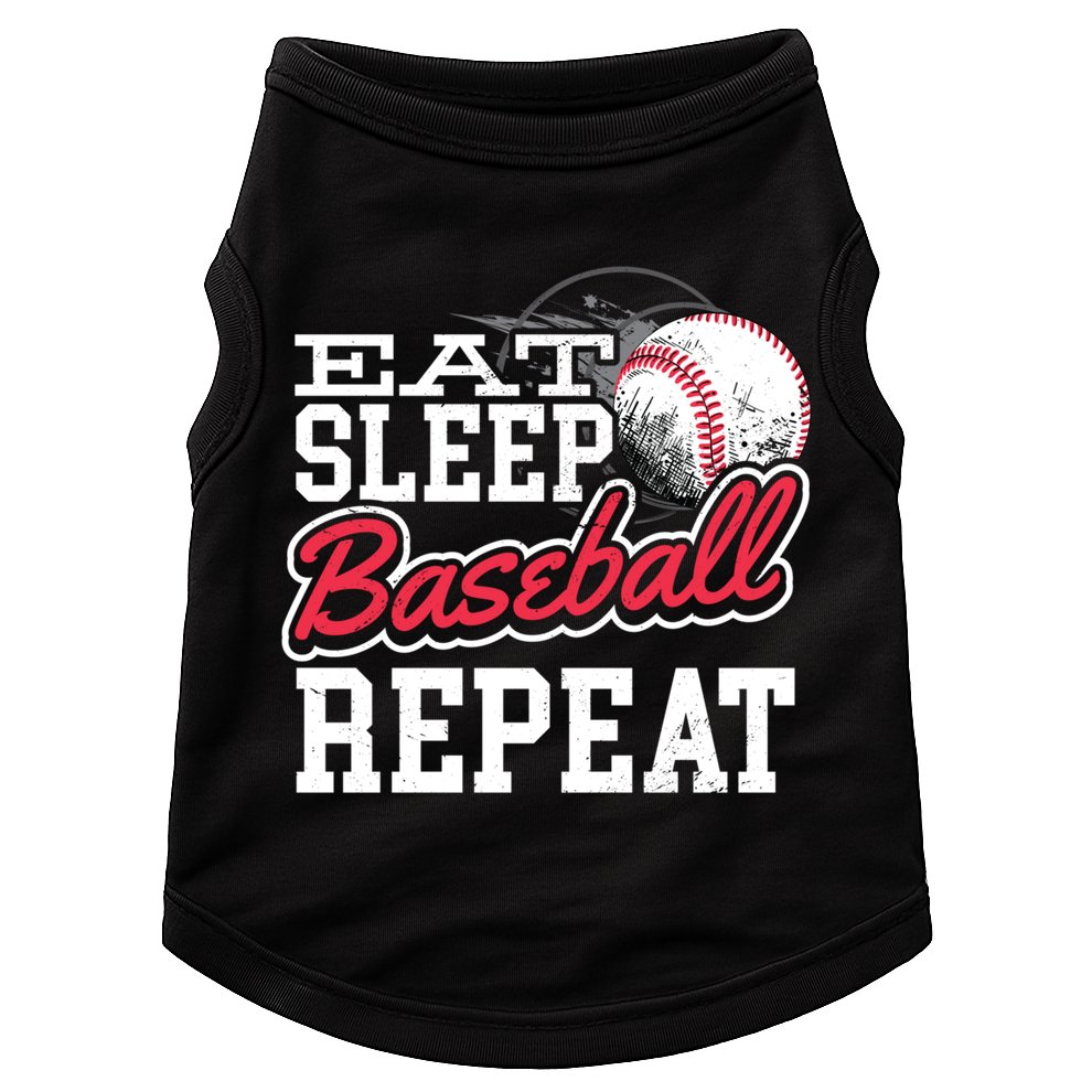 Eat Sleep Baseball Repeat Baseball Player Sports Lover Gift Doggie Tank