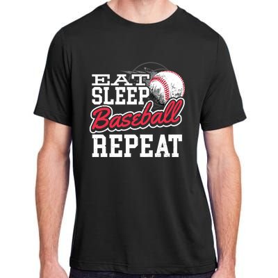 Eat Sleep Baseball Repeat Baseball Player Sports Lover Gift Adult ChromaSoft Performance T-Shirt