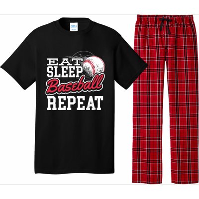 Eat Sleep Baseball Repeat Baseball Player Sports Lover Gift Pajama Set