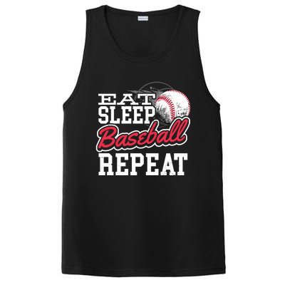 Eat Sleep Baseball Repeat Baseball Player Sports Lover Gift PosiCharge Competitor Tank