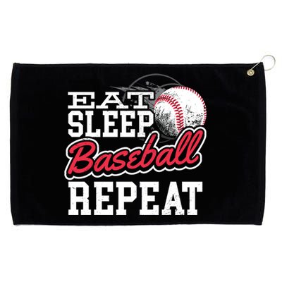 Eat Sleep Baseball Repeat Baseball Player Sports Lover Gift Grommeted Golf Towel