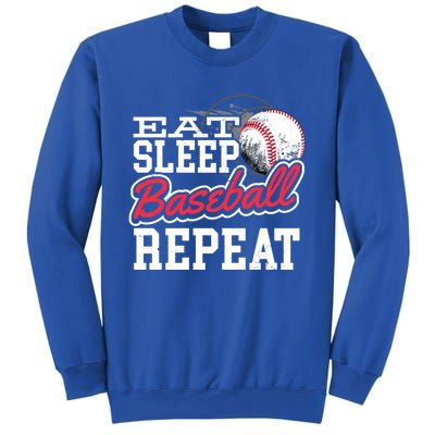 Eat Sleep Baseball Repeat Baseball Player Sports Lover Gift Sweatshirt