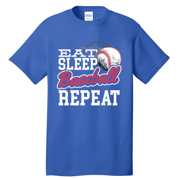 Eat Sleep Baseball Repeat Baseball Player Sports Lover Gift Tall T-Shirt