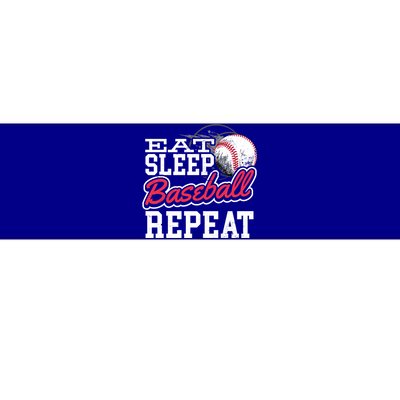 Eat Sleep Baseball Repeat Baseball Player Sports Lover Gift Bumper Sticker