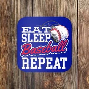 Eat Sleep Baseball Repeat Baseball Player Sports Lover Gift Coaster