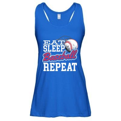 Eat Sleep Baseball Repeat Baseball Player Sports Lover Gift Ladies Essential Flowy Tank