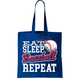 Eat Sleep Baseball Repeat Baseball Player Sports Lover Gift Tote Bag