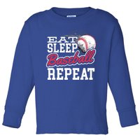 Eat Sleep Baseball Repeat Baseball Player Sports Lover Gift Toddler Long Sleeve Shirt