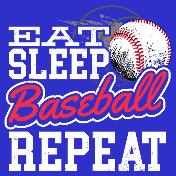 Eat Sleep Baseball Repeat Baseball Player Sports Lover Gift Women's V-Neck T-Shirt
