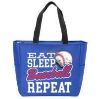 Eat Sleep Baseball Repeat Baseball Player Sports Lover Gift Zip Tote Bag