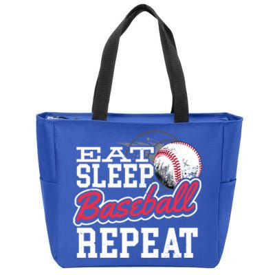 Eat Sleep Baseball Repeat Baseball Player Sports Lover Gift Zip Tote Bag