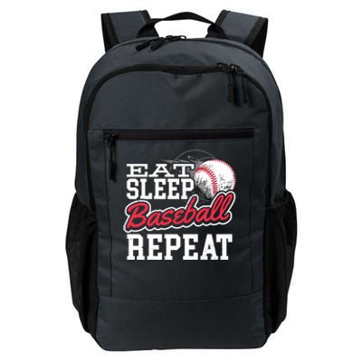 Eat Sleep Baseball Repeat Baseball Player Sports Lover Gift Daily Commute Backpack