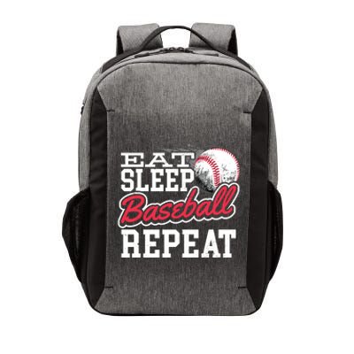 Eat Sleep Baseball Repeat Baseball Player Sports Lover Gift Vector Backpack