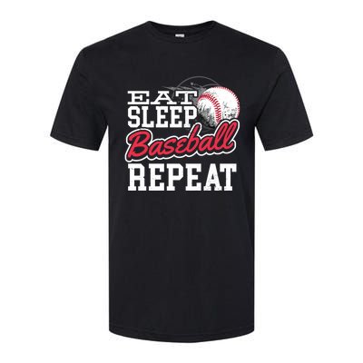 Eat Sleep Baseball Repeat Baseball Player Sports Lover Gift Softstyle CVC T-Shirt