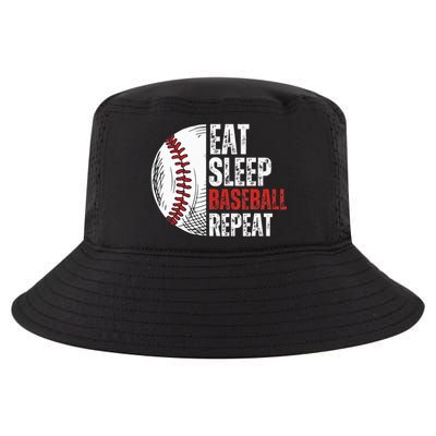 Eat Sleep Baseball Repeat Funny Baseball Players Cool Comfort Performance Bucket Hat