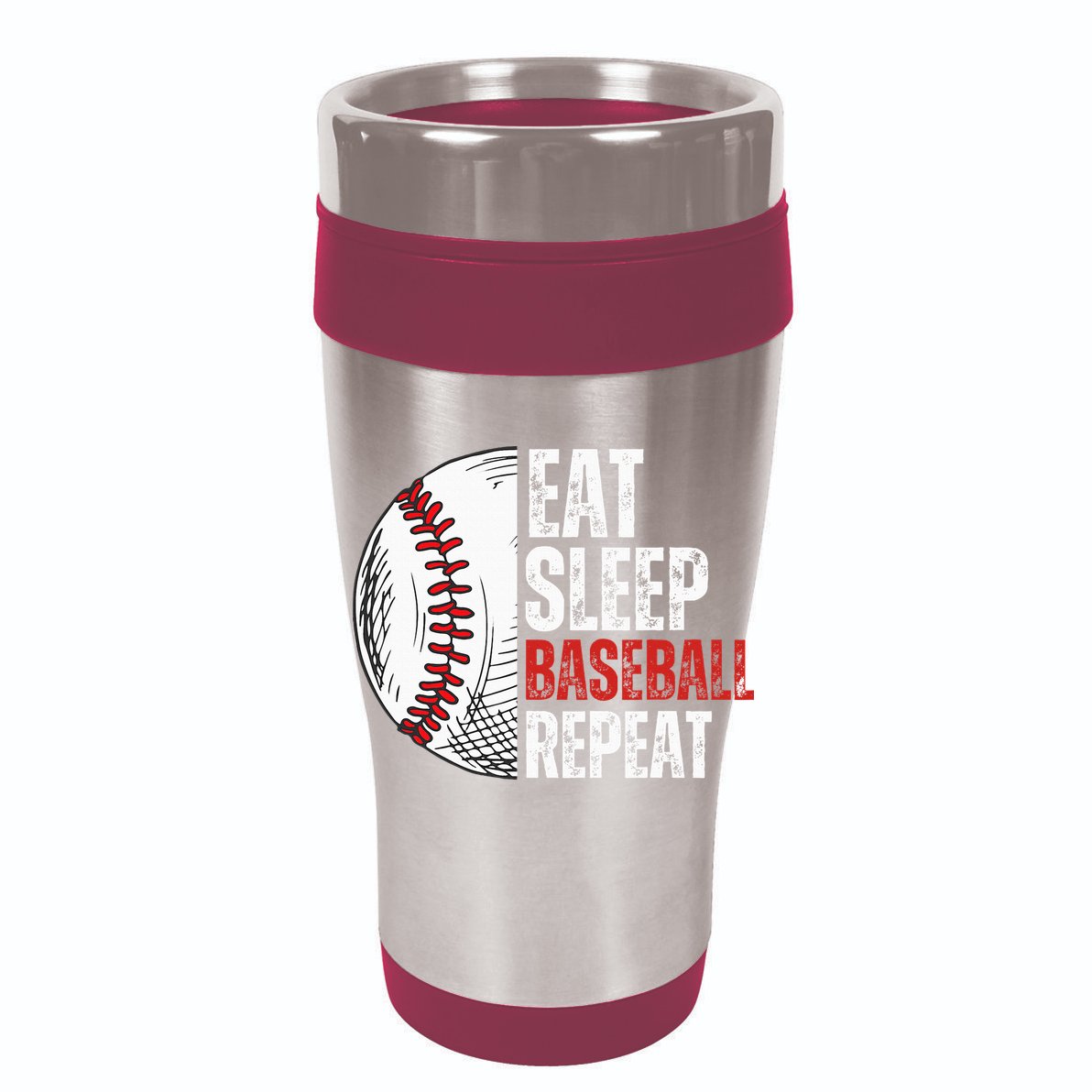 Eat Sleep Baseball Repeat Funny Baseball Players 7 Panel Mesh Trucker Snapback Hat
