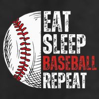 Eat Sleep Baseball Repeat Funny Baseball Players 25L Jumbo Tote