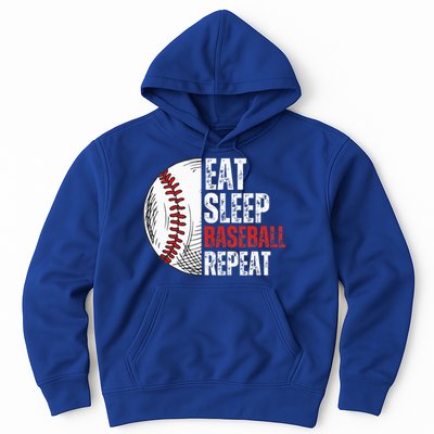 Eat Sleep Baseball Repeat Funny Baseball Players Hoodie