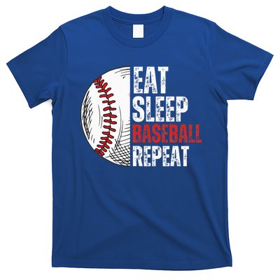 Eat Sleep Baseball Repeat Funny Baseball Players T-Shirt