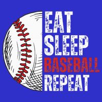 Eat Sleep Baseball Repeat Funny Baseball Players 16 in Basic Backpack