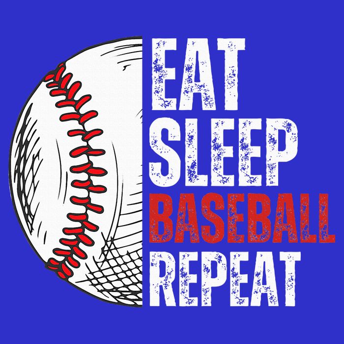 Eat Sleep Baseball Repeat Funny Baseball Players 16 in Basic Backpack