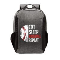 Eat Sleep Baseball Repeat Funny Baseball Players Vector Backpack