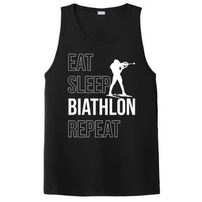 Eat Sleep Biathlon Skiing Shooting Ski Gift PosiCharge Competitor Tank