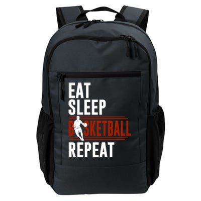 Eat Sleep Basketball Repeat Funny Basketball Daily Commute Backpack