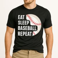 EAT SLEEP BASEBALL REPEAT Baseball Player Cooling Performance Crew T-Shirt