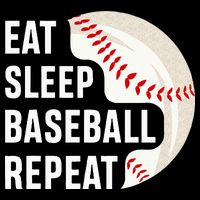 EAT SLEEP BASEBALL REPEAT Baseball Player Impact Tech Backpack