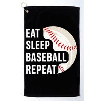 EAT SLEEP BASEBALL REPEAT Baseball Player Golf Towel