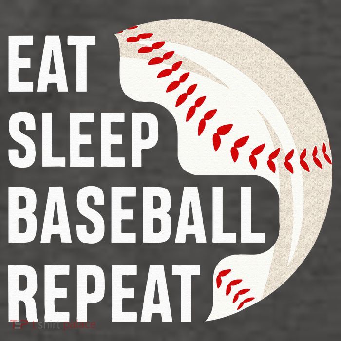 EAT SLEEP BASEBALL REPEAT Baseball Player Vector Backpack